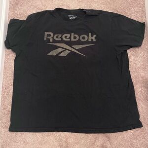 Reebok Men's Black Graphic Tee - Size 4XLT